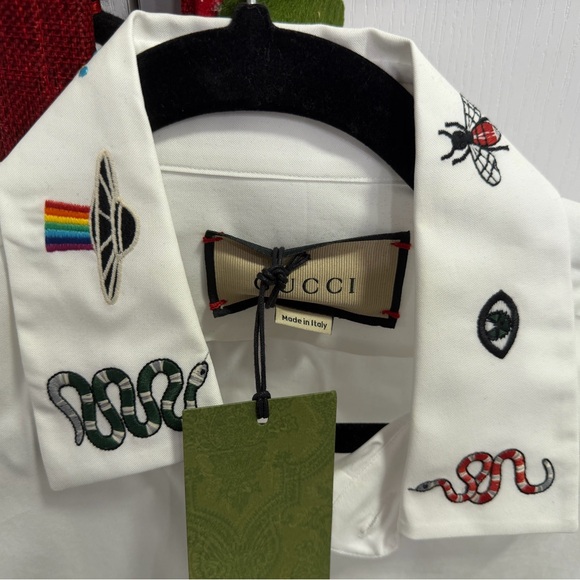 NWT Men’s Gucci Button Down Size 15 (IT 40) - Picture 3 of 7
